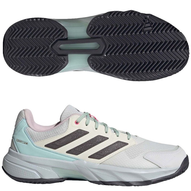 Adidas Courtjam Control M Clay white grey heren 2024