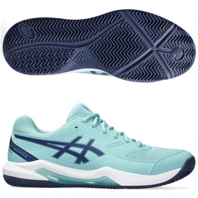 Asics Gel Dedicate 8 Padel teal tint thunder blue heren 2024