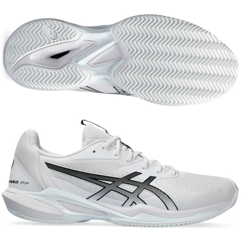 Asics Solution Speed FF 3 Clay white black heren 2024 Asics Solution Speed FF 3 Clay white black heren 2024