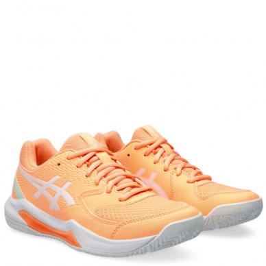 Asics Gel Dedicate 8 Padel bright sunstone white dames 2024