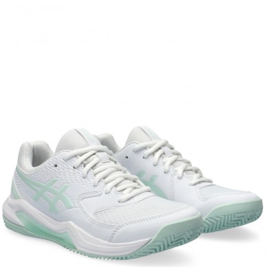 Asics Gel Dedicate 8 Clay white pale blue dames 2024