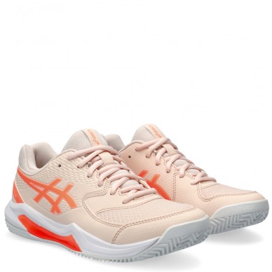 Asics Gel Dedicate 8 Clay pearl pink sun coral dames 2024