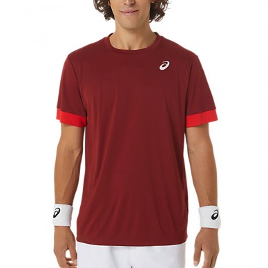 Asics Court SS Top rood t-Shirt