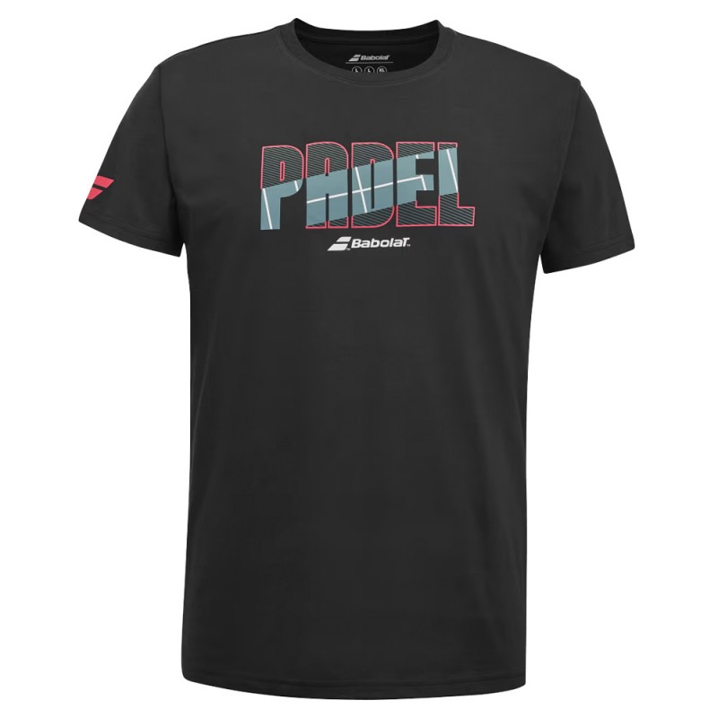 Babolat Cotton Tee men zwart t-shirt