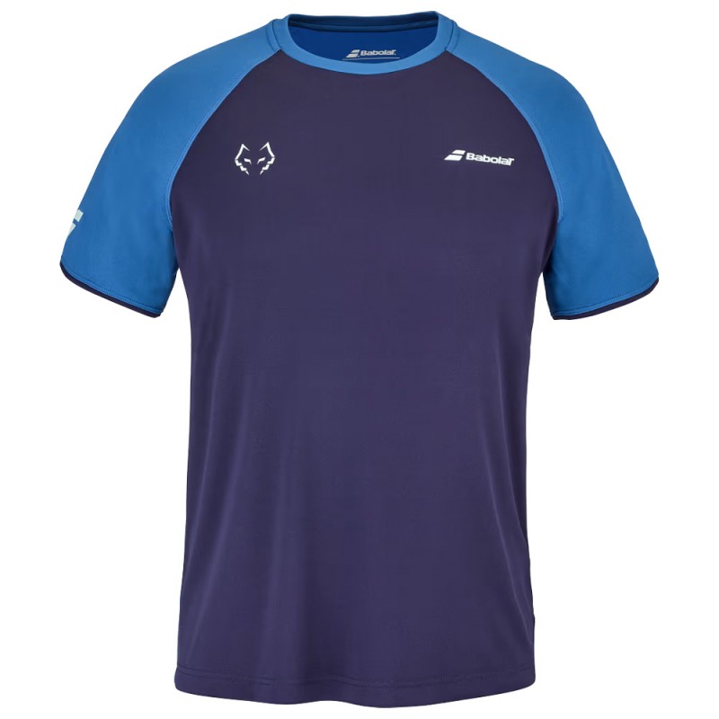 Babolat Crew Neck Tee Lebron blauwe t-shirt Babolat Crew Neck Tee Lebron blauwe t-shirt