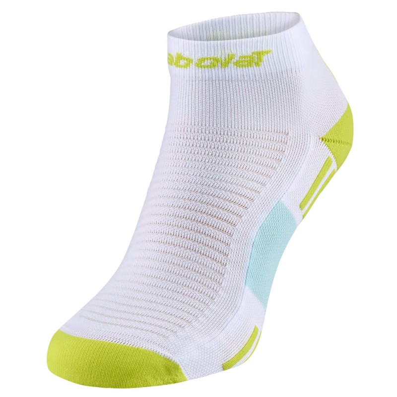Sokken Babolat Padel Quarter wit geel Sokken Babolat Padel Quarter wit geel