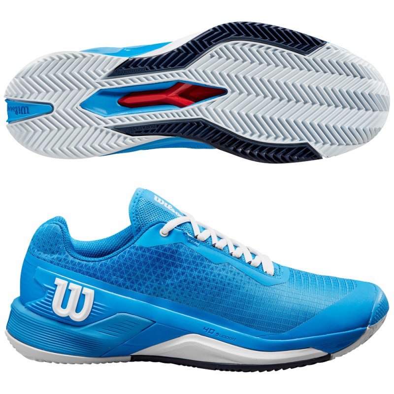 Wilson Rush Pro 4.0 Clay french blauw heren 2024 Wilson Rush Pro 4.0 Clay french blauw heren 2024