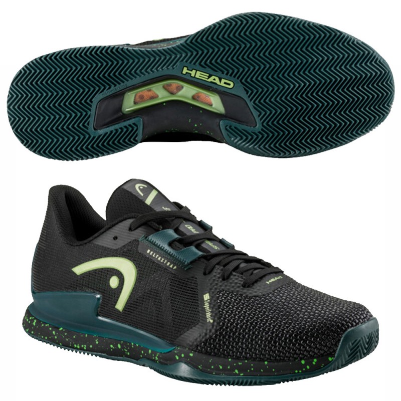 Head Sprint Pro 3.5 Clay black forest green heren 2024 Head Sprint Pro 3.5 Clay black forest green heren 2024