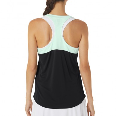 Asics Court Tank black zwart en mint t-shirt