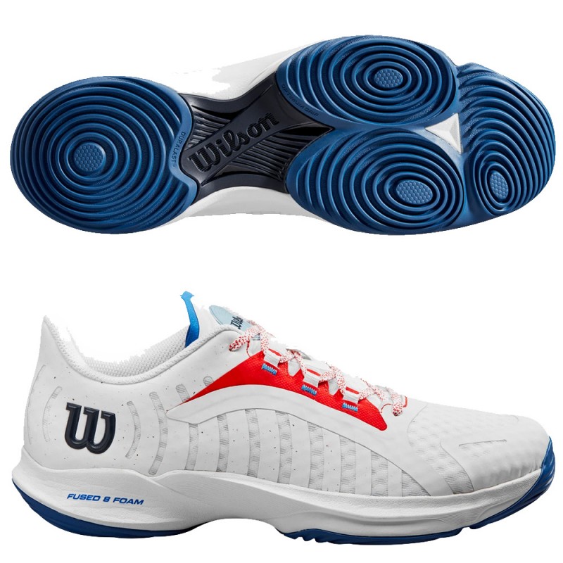 Wilson Hurakn Pro white red heren 2024 Wilson Hurakn Pro white red heren 2024