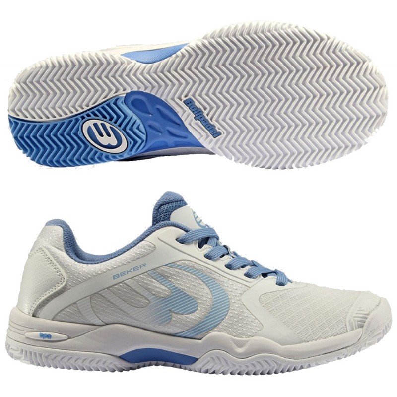 Bullpadel Beker W 24V white blue dames 2024 Bullpadel Beker W 24V white blue dames 2024