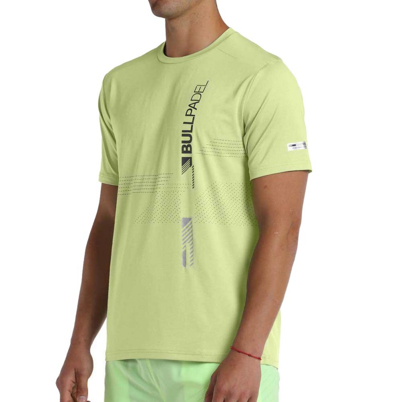 Bullpadel Adive fluor zwavelgeel t-shirt Bullpadel Adive fluor zwavelgeel t-shirt