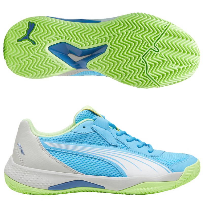 Puma NOVA Court luminous blue white gray heren 2024 Puma NOVA Court luminous blue white gray heren 2024