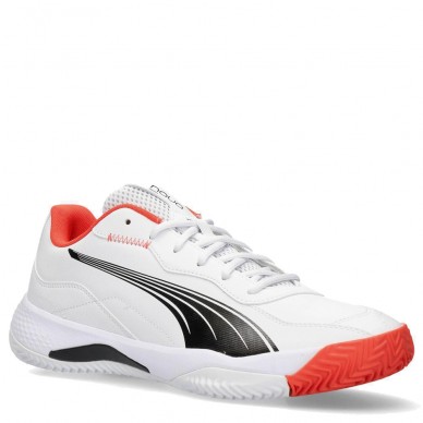 Puma NOVA Smash white black active red heren 2024