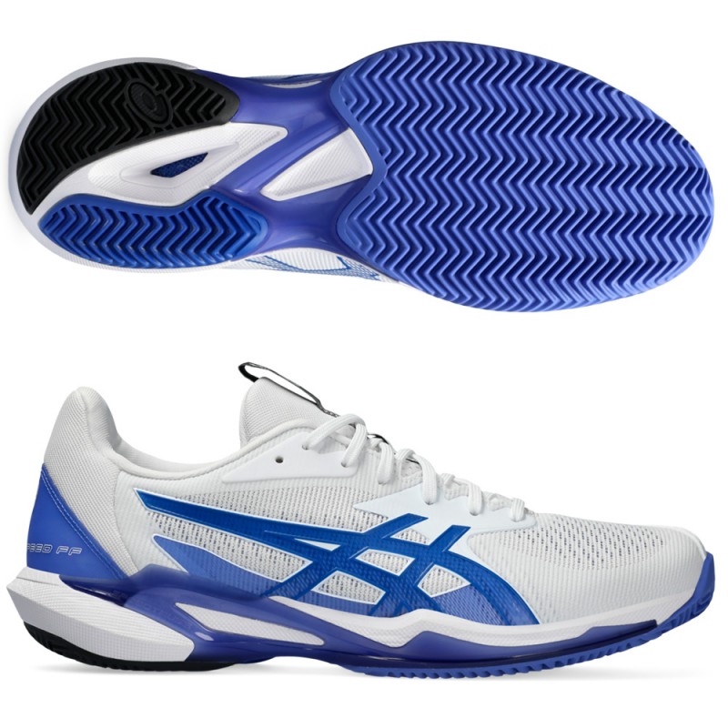 Asics Solution Speed FF 3 Clay white tuna blue heren 2024