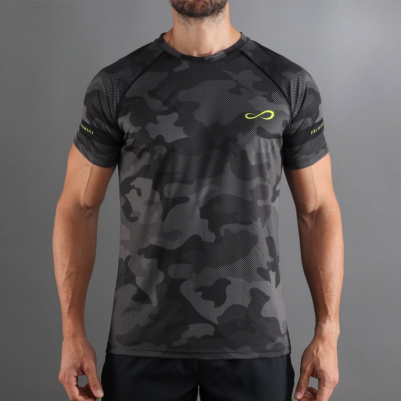 Endless Camo zwarte T-shirt