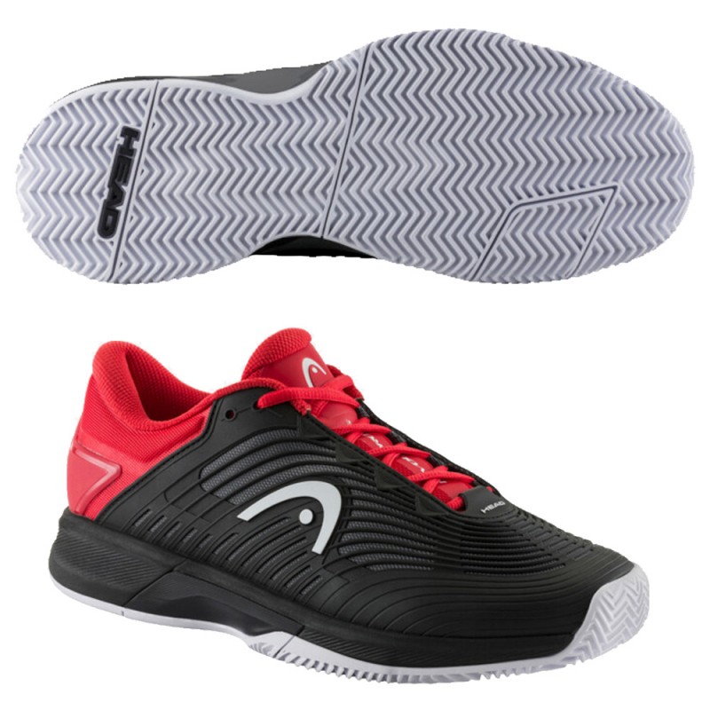 Head Revolt Pro 4.5 Clay black red heren 2024 Head Revolt Pro 4.5 Clay black red heren 2024