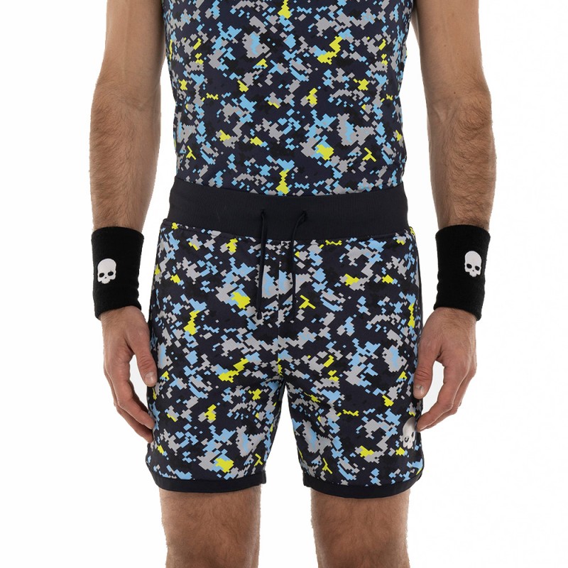 Hydrogen Camo Pixel Tech marineblauw short