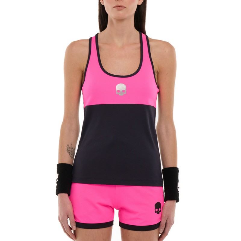 Hydrogen Block Tech Tank marineblauw fuchsia tank top