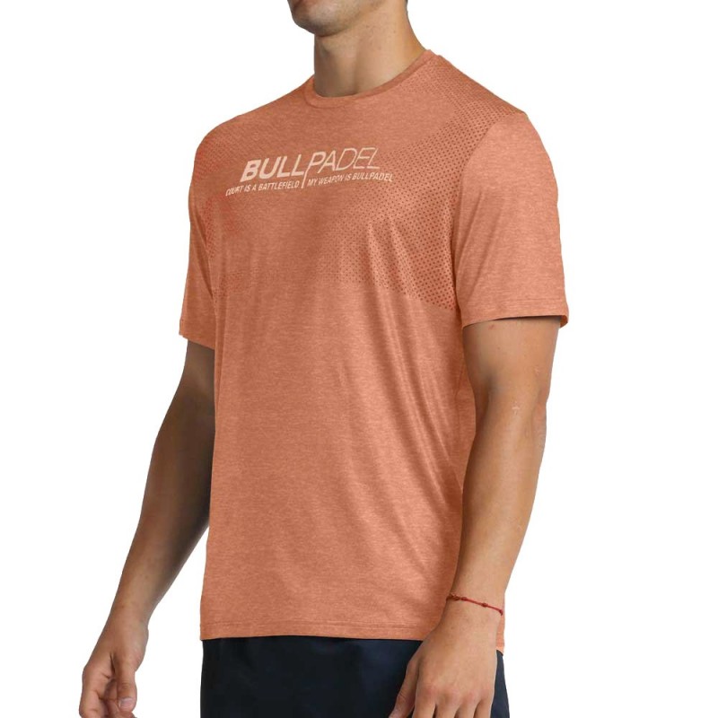 Bullpadel Leteo oranje vigore t-shirt Bullpadel Leteo oranje vigore t-shirt