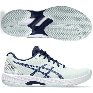 Asics Gel Game 9 Clay pale mint blue expanse dames 2024