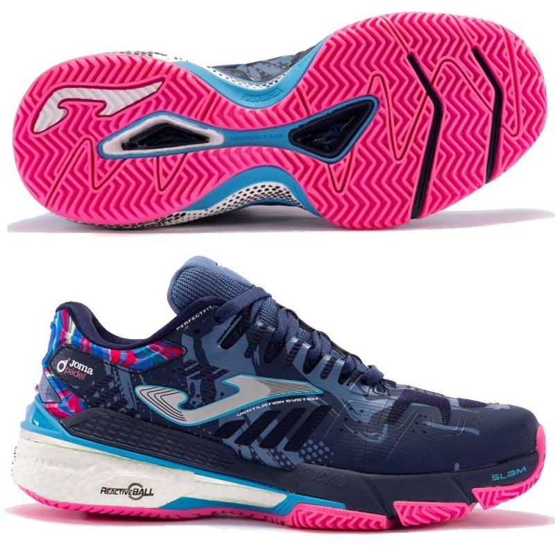 Joma Slam Lady 2403 navy blue pink dames 2024 Joma Slam Lady 2403 navy blue pink dames 2024