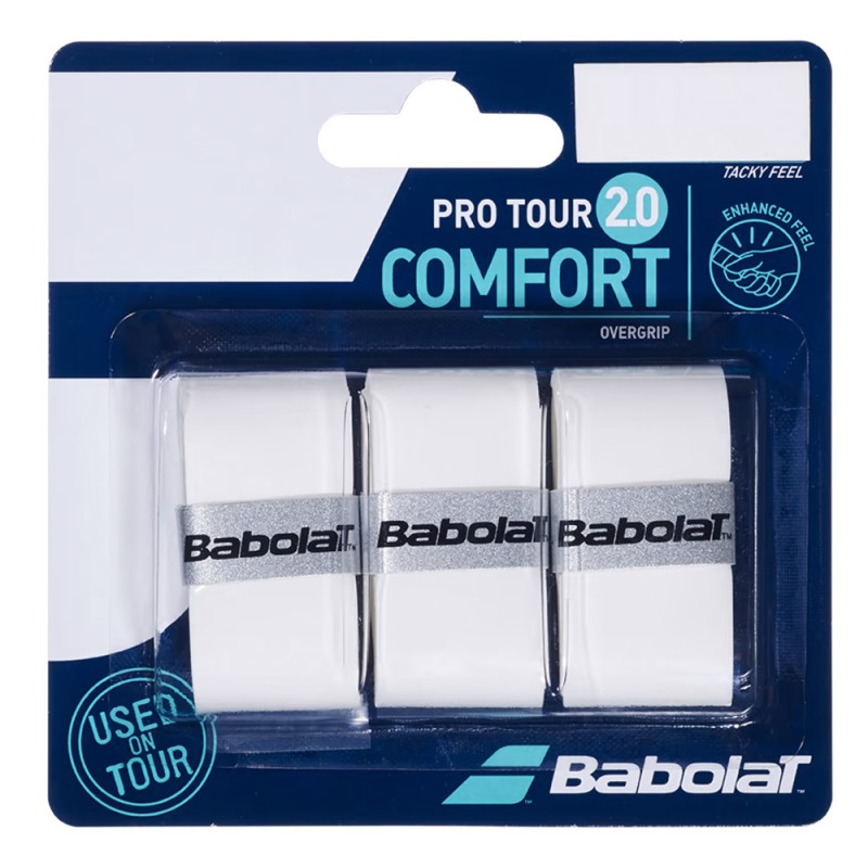 Babolat overgrips Pro Tour 2.0 X3 wit Babolat overgrips Pro Tour 2.0 X3 wit