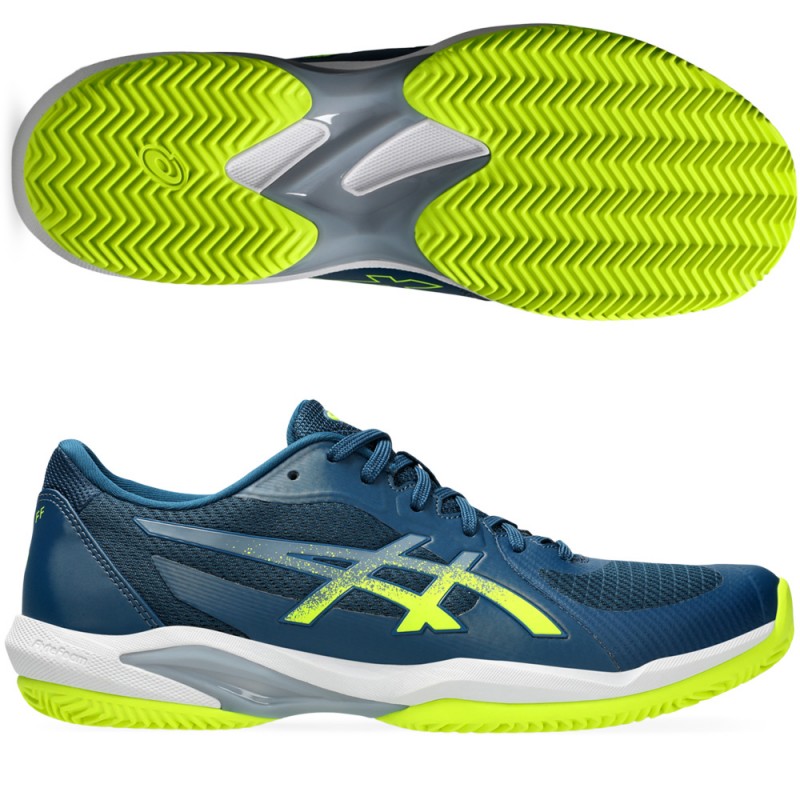 Asics Solution Swift FF 2 Clay mako blau geel heren 2024