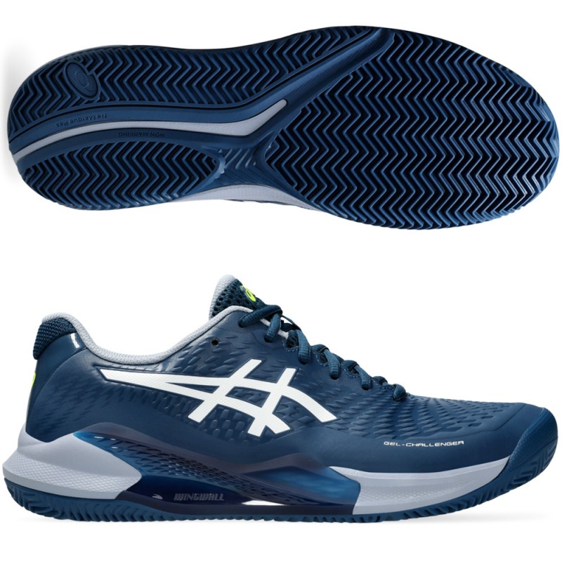 Asics Gel Challenger 14 Clay mako blue white heren 2024 Asics Gel Challenger 14 Clay mako blue white heren 2024