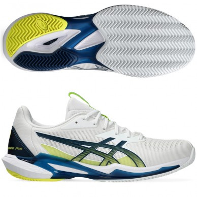 Asics Solution Speed FF 3 Clay white mako blue heren 2024