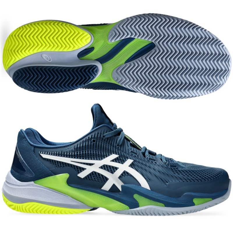 Asics Court FF 3 Clay mako blue white heren 2024 Asics Court FF 3 Clay mako blue white heren 2024
