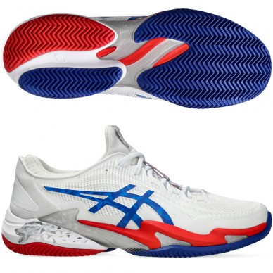 Asics Court FF 3 Novak Clay white blue heren 2024
