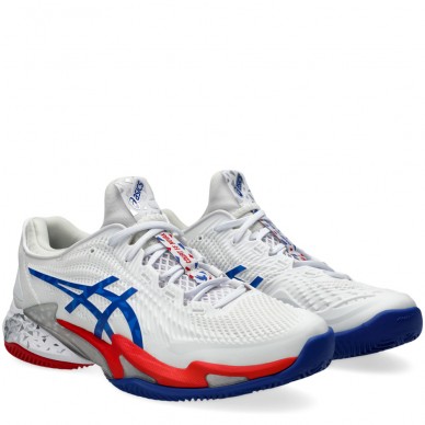 Asics Court FF 3 Novak Clay white blue heren 2024