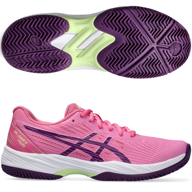 Asics Gel Game 9 Padel padelschoenen dragon druit diep mauve 2024 Asics Gel Game 9 Padel padelschoenen dragon druit diep mauve 2024