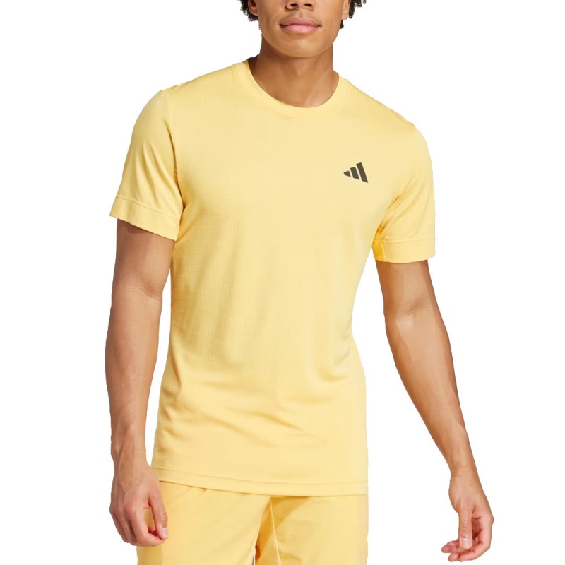 Adidas T Freelift gele t-shirt Adidas T Freelift gele t-shirt