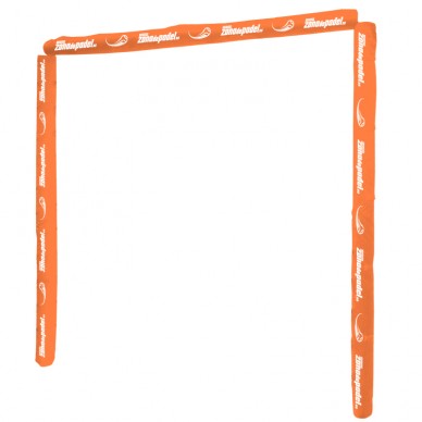 Beschermer van de padelbaan deur