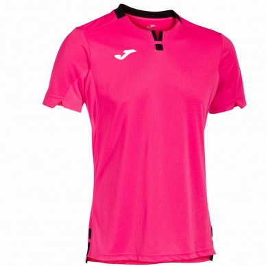 Joma Ranking roze fluor zwarte t-shirt