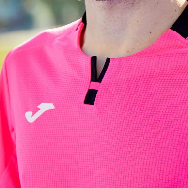 Joma Ranking roze fluor zwarte t-shirt