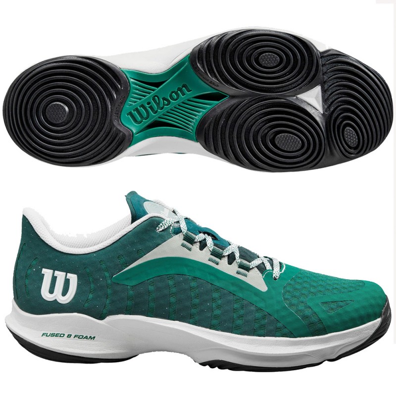 Wilson Hurakn Pro evergreen white heren 2024 Wilson Hurakn Pro evergreen white heren 2024