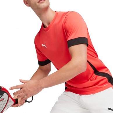 Puma Individual Padel Tee rood t-shirt