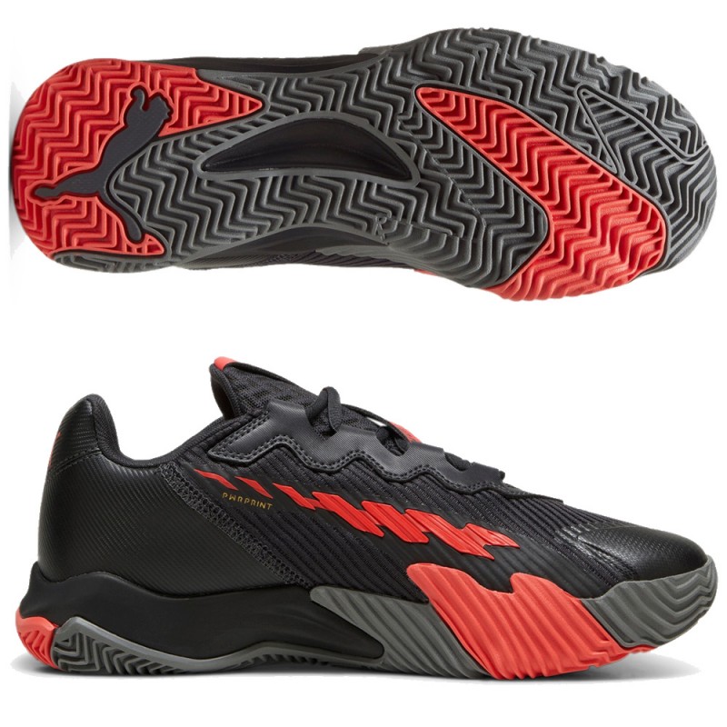 Puma Nova Elite grijze actieve rode heren 2024 Puma Nova Elite grijze actieve rode heren 2024