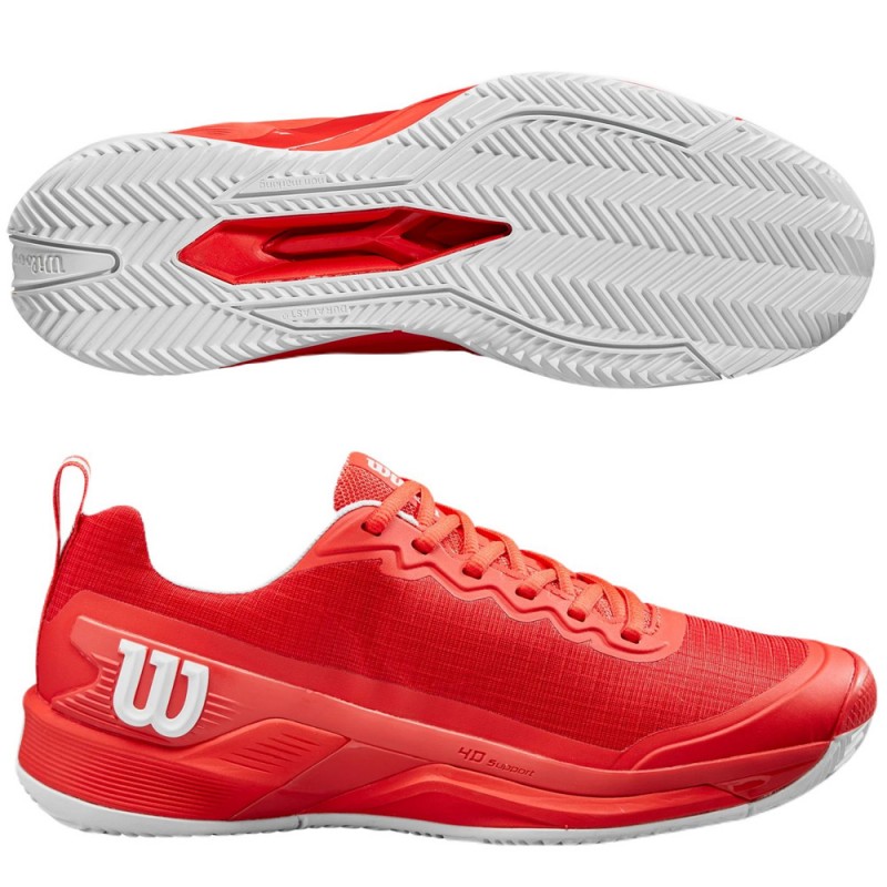 Wilson Rush Pro 4.5 Clay rode padelschoenen 2024