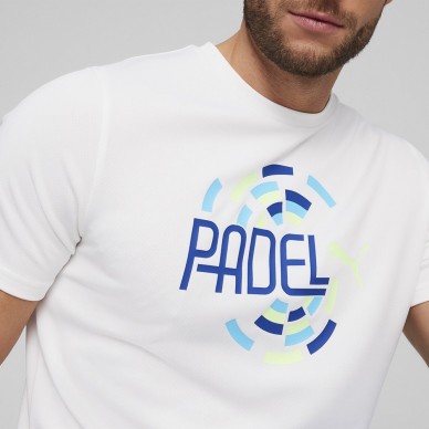 Puma Individual Wit grafisch t-shirt