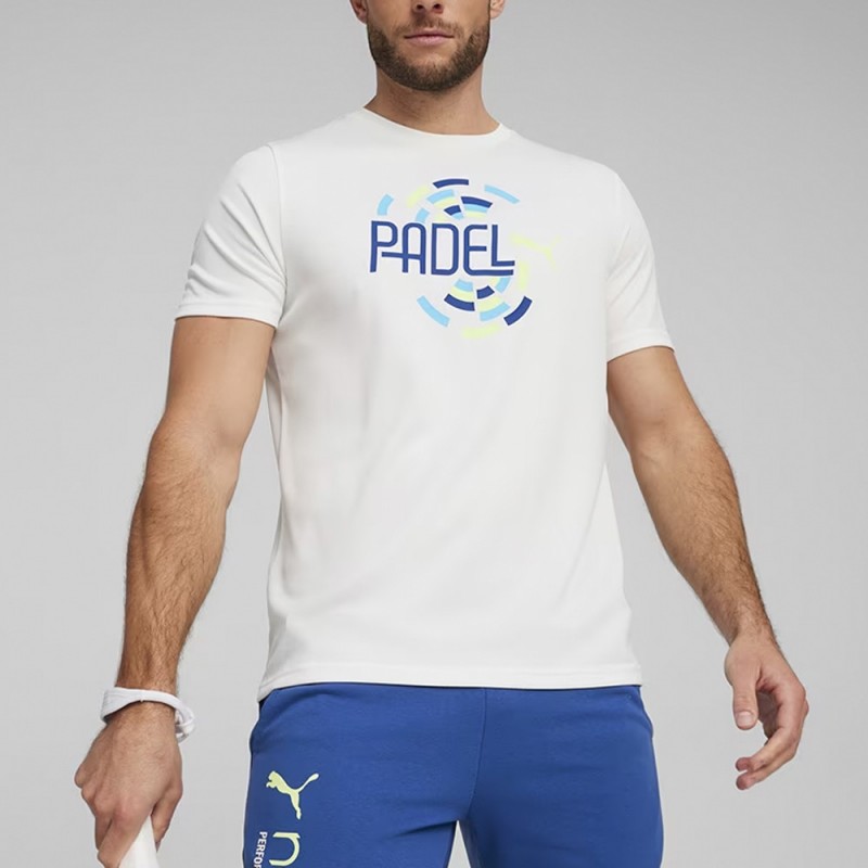 Puma Individual Wit grafisch t-shirt Puma Individual Wit grafisch t-shirt