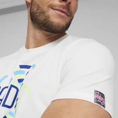Puma Individual Wit grafisch t-shirt