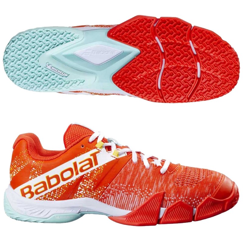 Babolat Movea Men tangerine tango white heren 2024 Babolat Movea Men tangerine tango white heren 2024