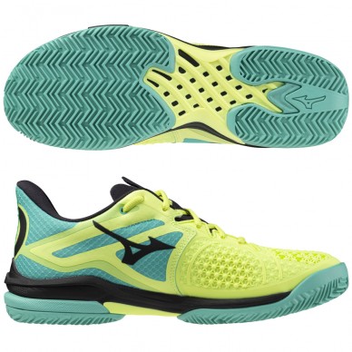 Mizuno Wave Exceed Tour 6 CC sunny lime black heren 2024