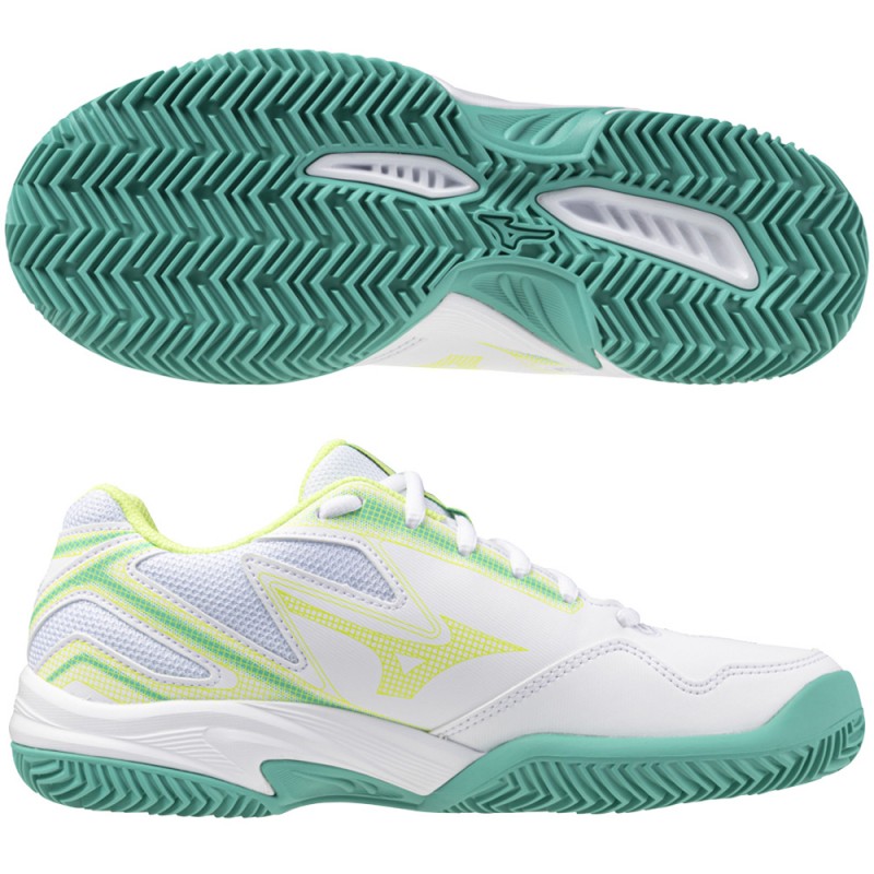 Mizuno Break Shot CC Woman white sunny lime dames 2024 Mizuno Break Shot CC Woman white sunny lime dames 2024