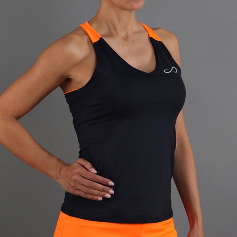 Endless Diamond zwart oranje T-shirt Endless Diamond zwart oranje T-shirt