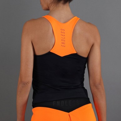 Endless Diamond zwart oranje T-shirt